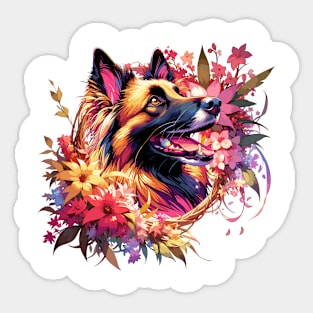 Belgian Tervuren Joyful Mothers Day Dog Mom Gift Sticker